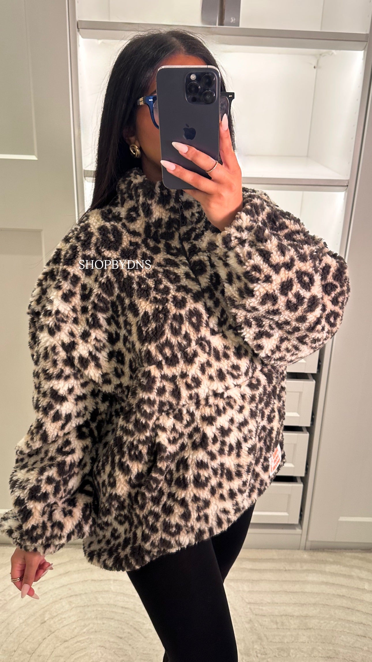 Pull polaire léopard