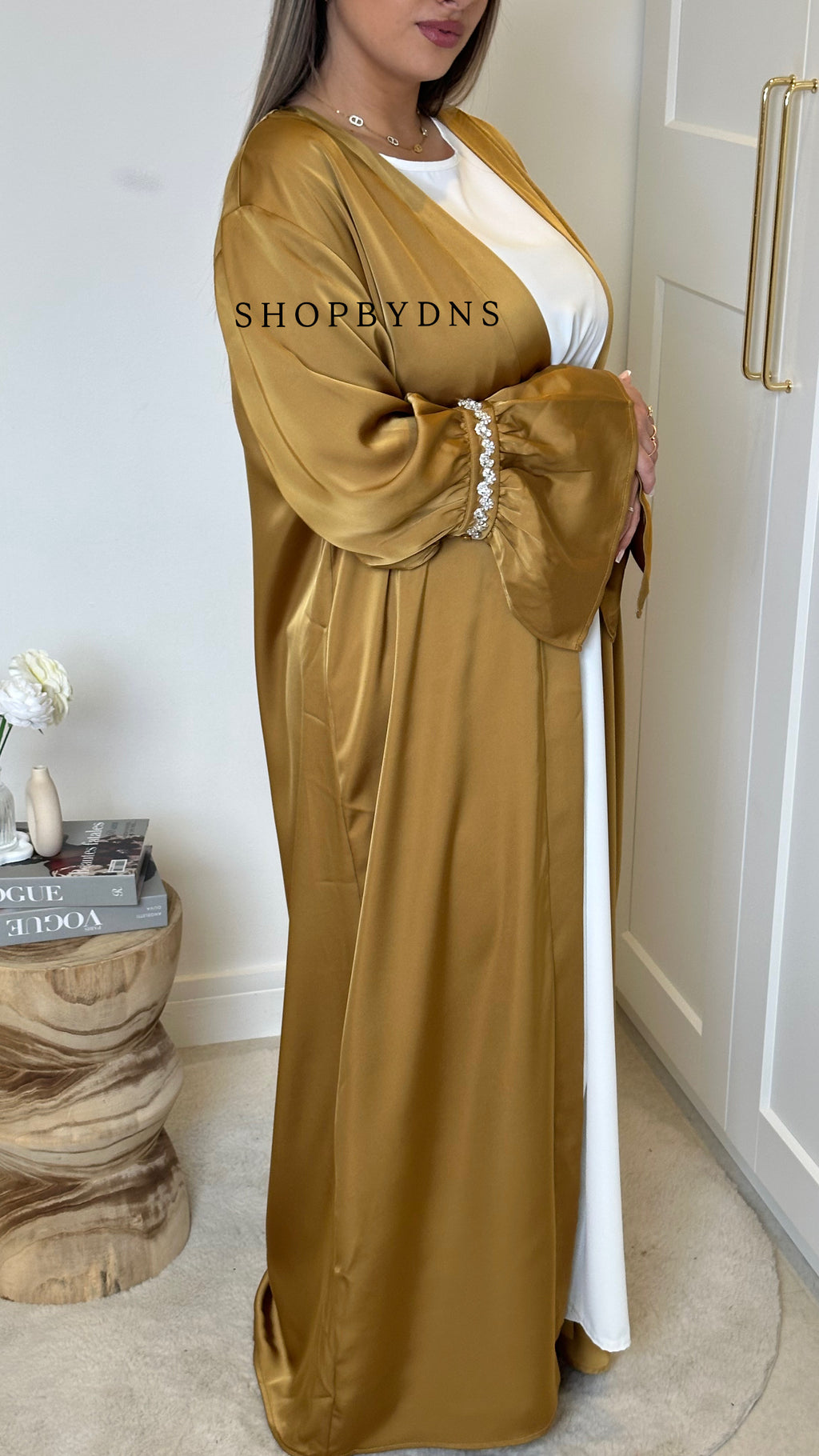 Kimono à strass doré