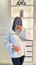 Gilet en maille gris