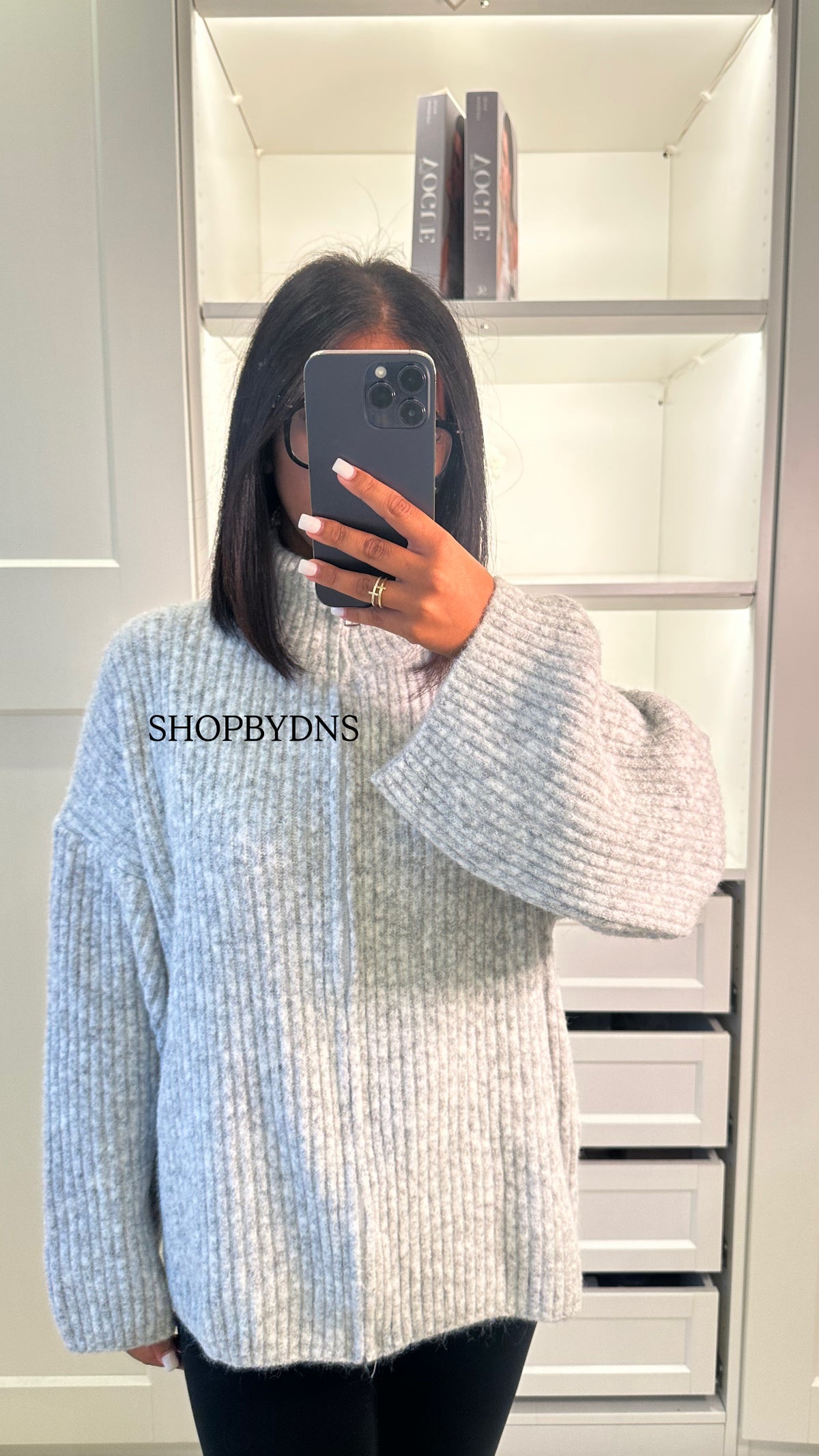 Gilet en maille gris