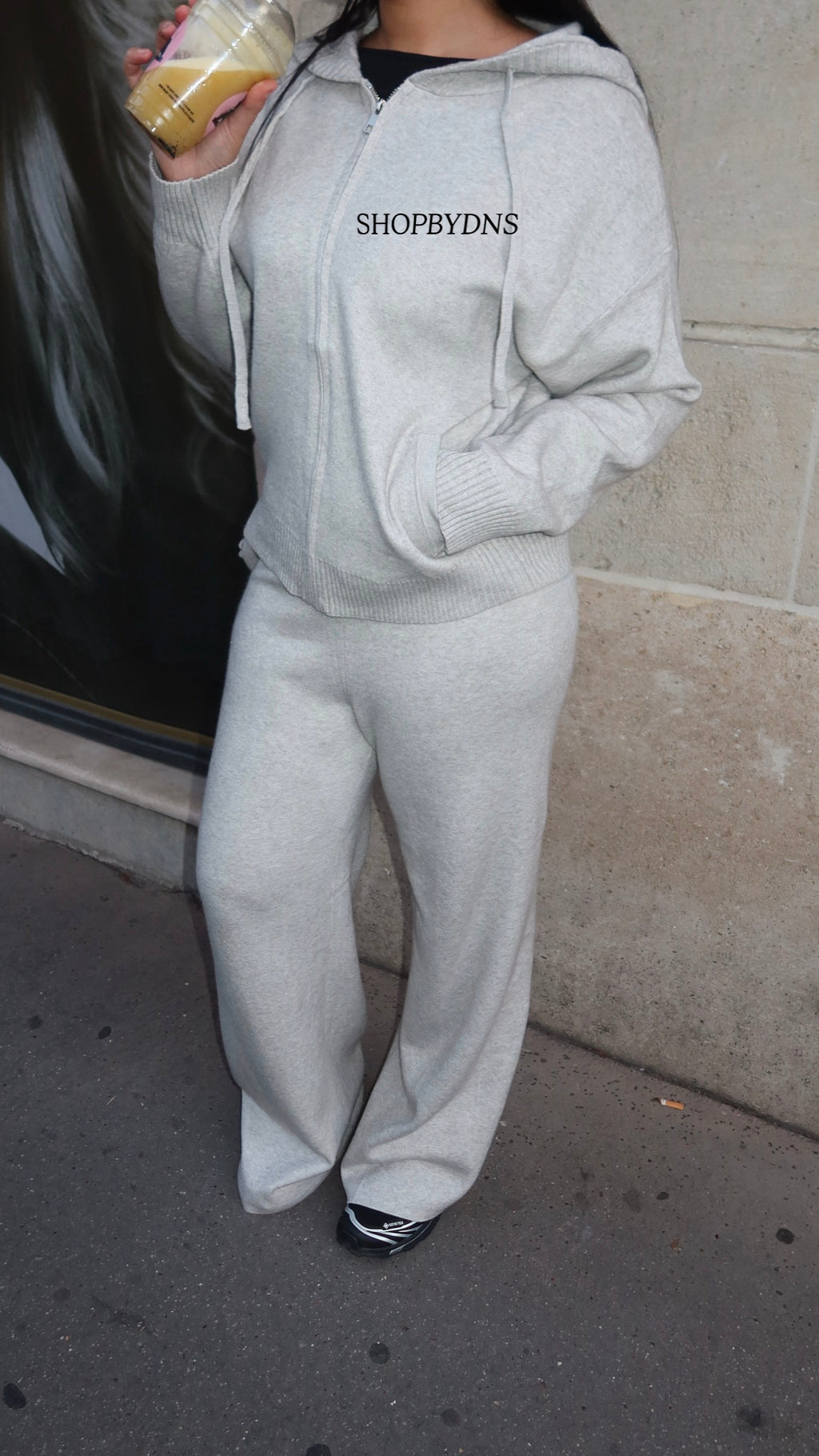 Ensemble en Maille Gris