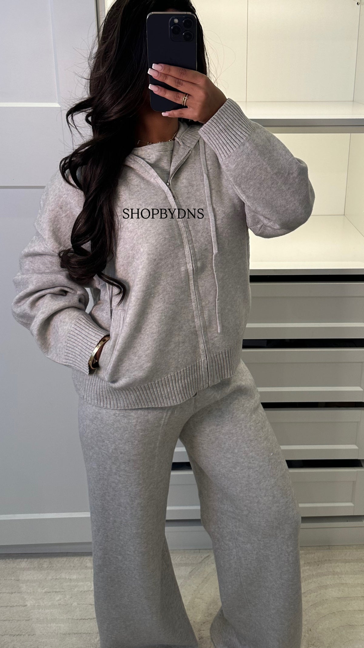 Ensemble en Maille Gris