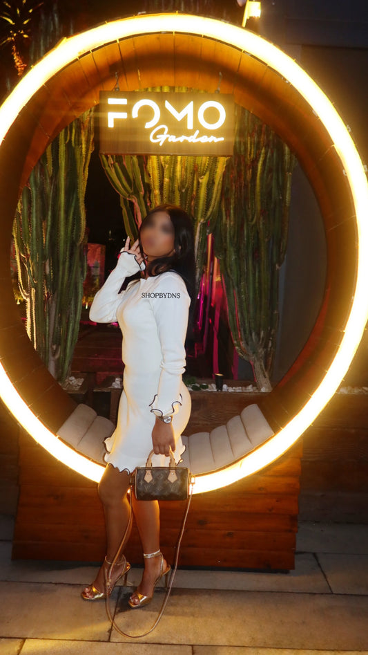 Robe Hasna - manches ondulées